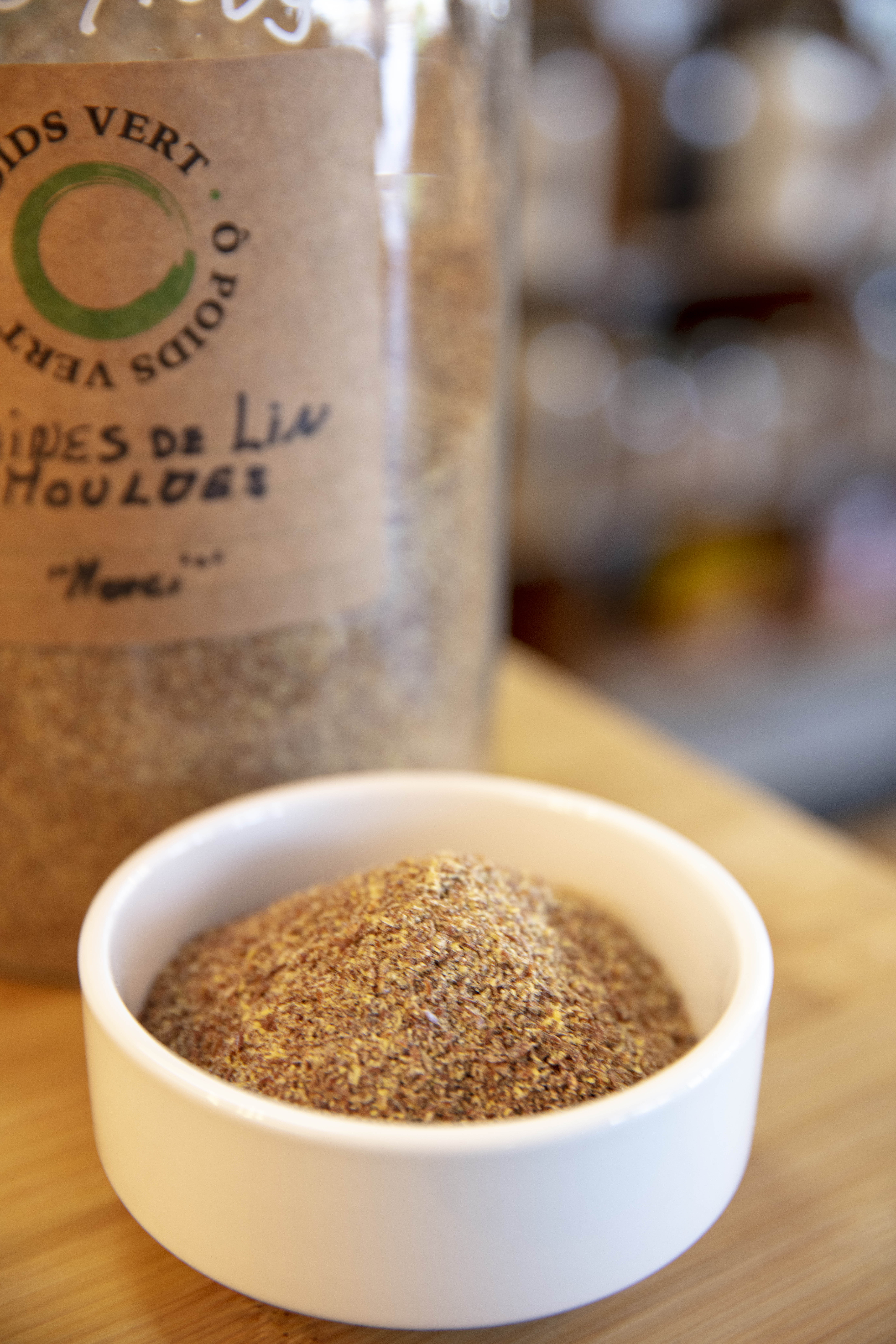 Graines de lin  moulues