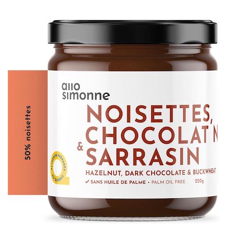 Tartinade noisettes chocolat noir et sarrasin Allo Simonne - Vrac