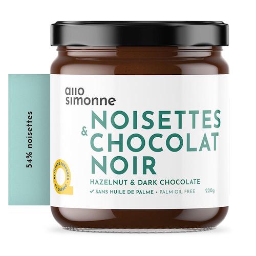 Tartinade noisettes chocolat noir Allo Simonne – Pot 220 g