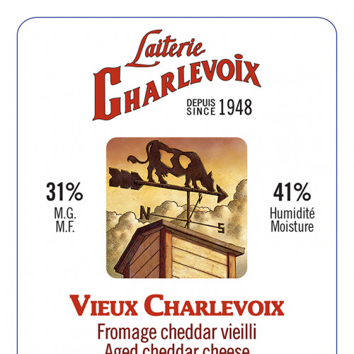 Fromage - Vieux Cheddar de Charlevoix 2 ans - 100 grammes