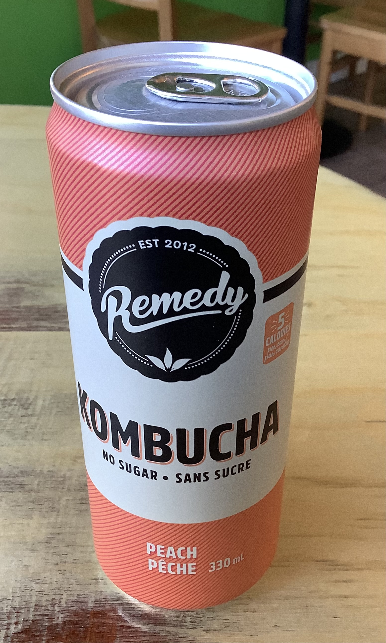 Kombucha « Pêche » (325 ml)