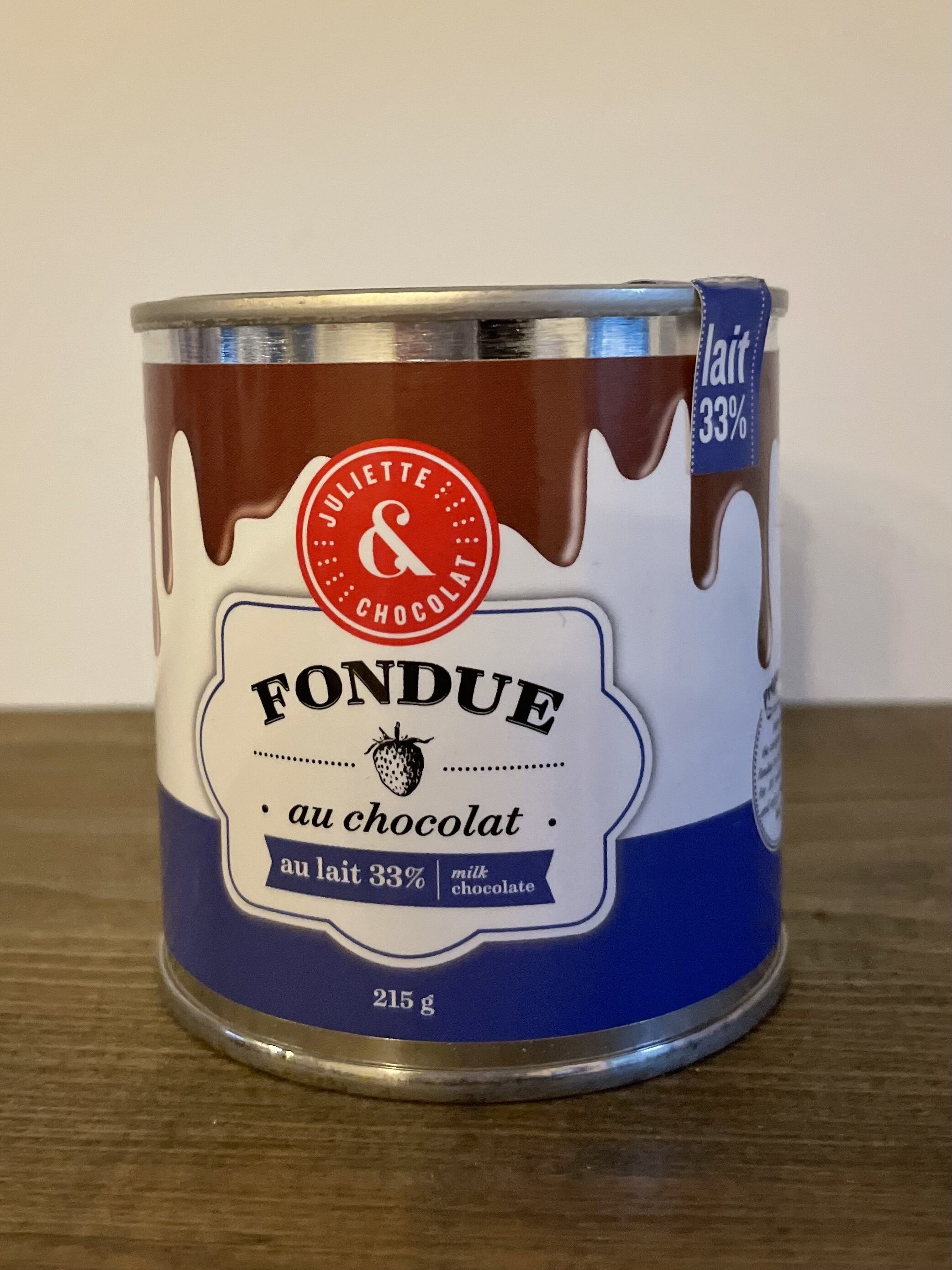 Fondue au chocolat au lait 33%