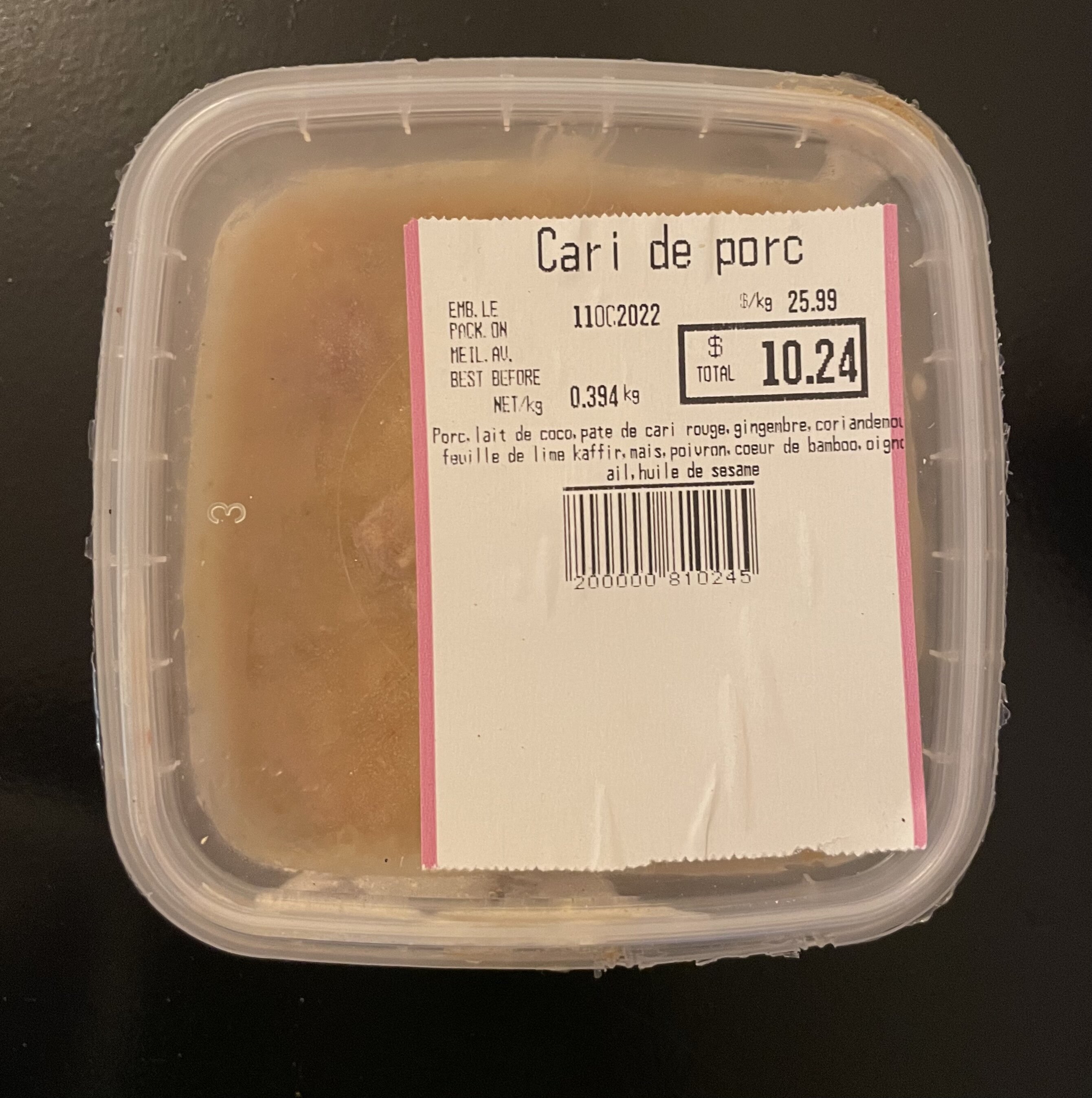 Cari de porc