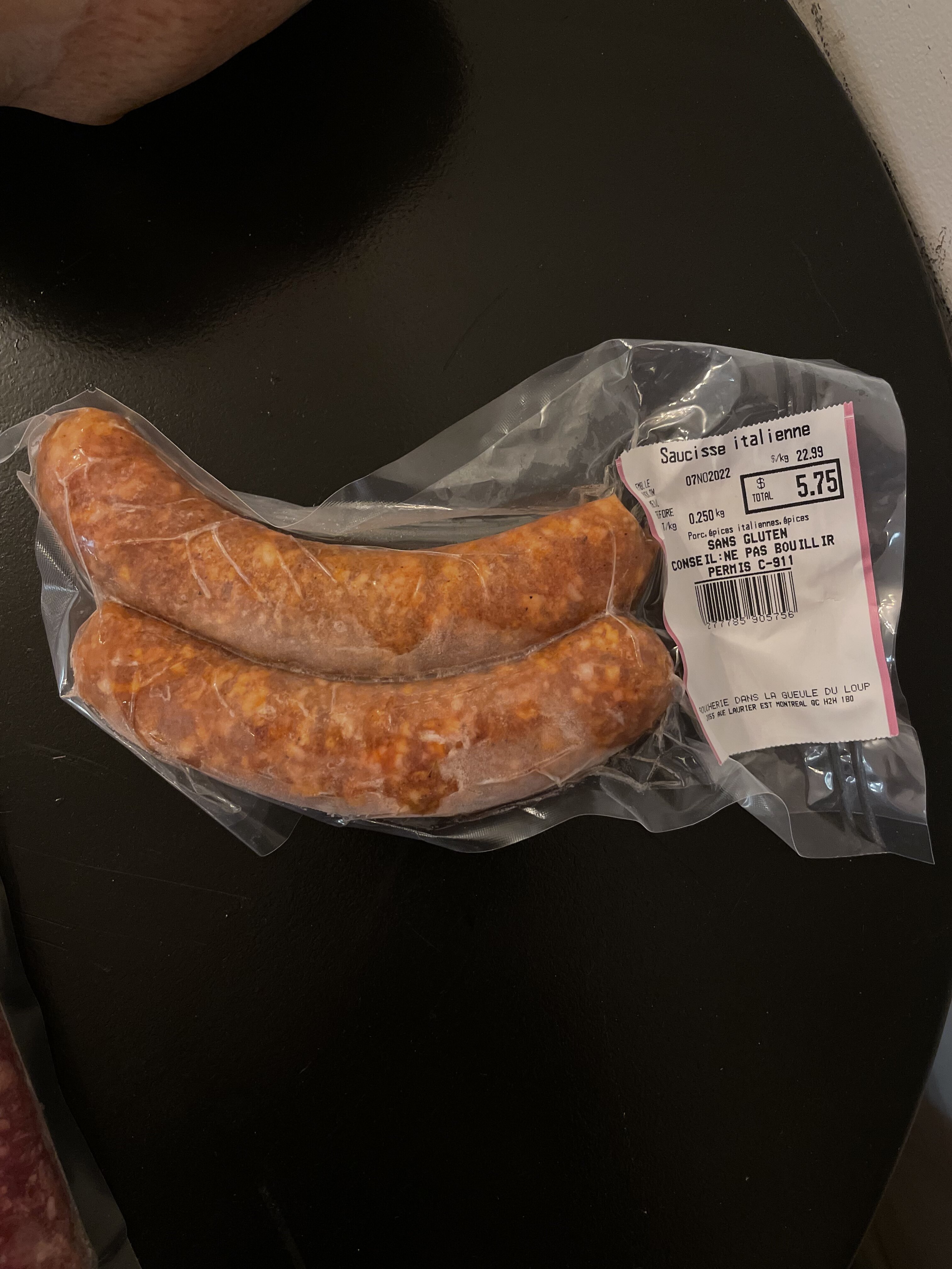 Saucisse italienne