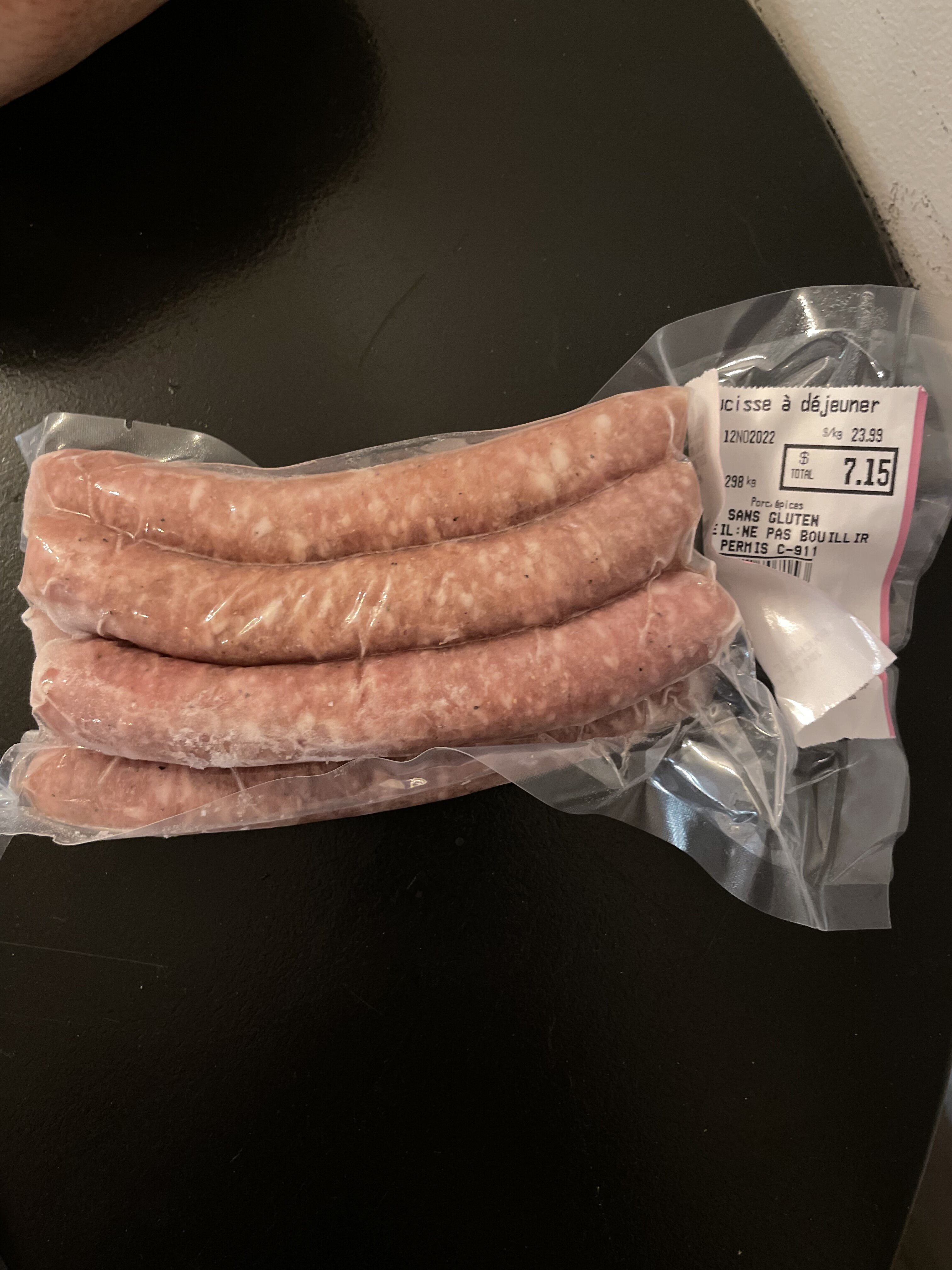 Saucisse à déjeuner