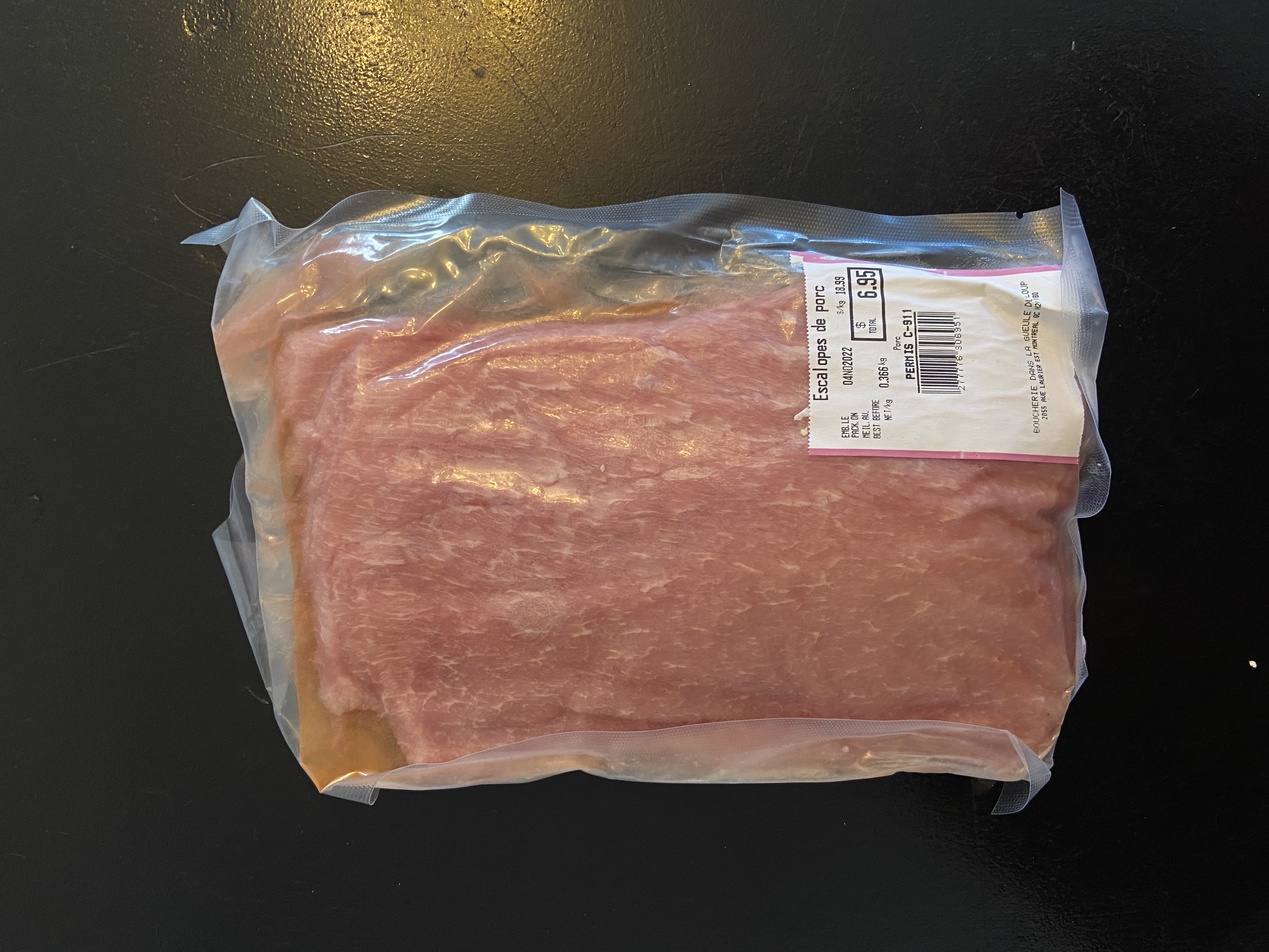 Escalopes de porc